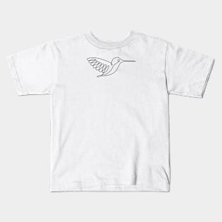 ST One Line Hummingbird Kids T-Shirt